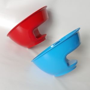 Obol The Original Never Soggy Plastic Cereal Bowl, 1 Red & 1 Blue. Pre-owned.